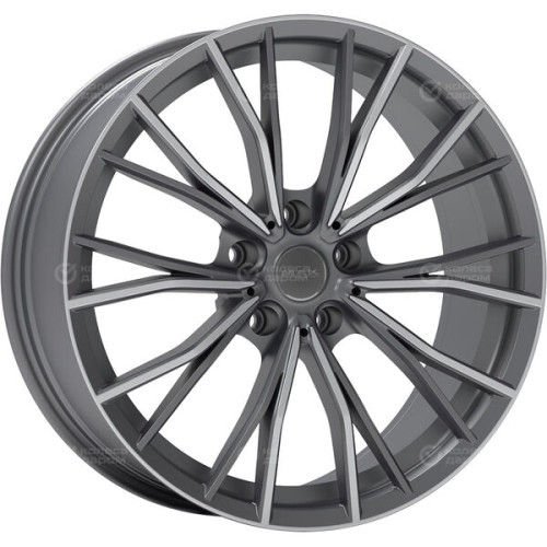 Колесный диск MAK Mark 8xR17 5x120 ET43 DIA72.6 серый с полированной лицевой частью