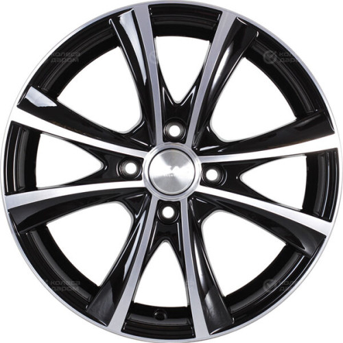 Колесный диск СКАД Мальта 6xR15 4x108 ET47.5 DIA63.35 черный глянцевый с полированной лицевой поверхностью