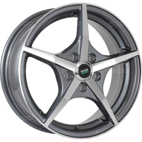 Колесный диск Megami MGM-19 6xR15 5x100 ET38 DIA57.1 насыщенный темно-серый полностью полированный