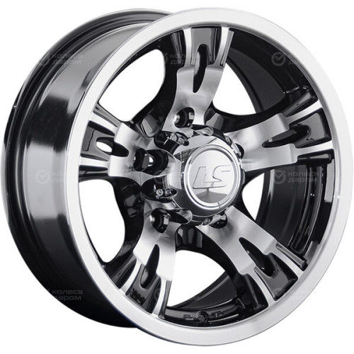 Колесный диск LS LS 883 7xR15 5x139.7 ET-10 DIA108.5 черный полностью полированный